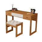 Escrivaninha Penteadeira Com Espelho E Banqueta Luanda Fenix