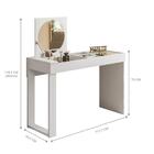 Escrivaninha Penteadeira Com Espelho Midletown Branco Fosco