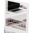 Escrivaninha Penteadeira De Canto Mari Com Espelho Branca Bnn