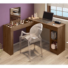 Escrivaninha Penteadeira De Canto Selfie Marrom Movelaria