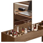 Escrivaninha Penteadeira De Canto Selfie Marrom Movelaria