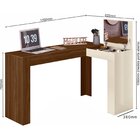 Escrivaninha Penteadeira Em L Porta Objetos 135x82cm Jade  Fr