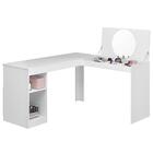 Escrivaninha Penteadeira Em L Princesa Branca