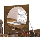 Escrivaninha Penteadeira Luna Belaflex /dourado 1 Gaveta 135,