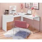 Escrivaninha Penteadeira Spader Com Espelho Branco