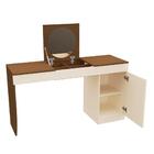 Escrivaninha Penteadeira Storer Com Espelho Freijó Off White