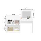 Escrivaninha Penteadeira Trend Com 2 Portas E 1 Gaveta