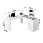 Escrivaninha Penteadeira Vera Com Nicho Organizador 136 Cm Br