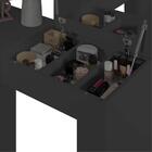 Escrivaninha Penteadeira Wagner Com Espelho Preto