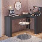 Escrivaninha Penteadeira Wagner Com Espelho Preto