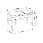 Escrivaninha Pés Palito Retrô 1 20m Com 2 Gavetas Style Móvel