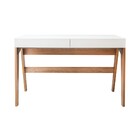 Escrivaninha Pés Palito Retrô 1 20m Com 2 Gavetas Style Móvel