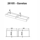 Escrivaninha Pés Palito Retrô 1 20m Com 2 Gavetas Trend Artes