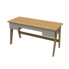 Escrivaninha Pés Palito Retrô 1 50m Com 3 Gavetas Style Móvel