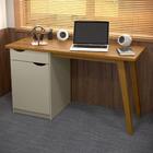 Escrivaninha Pés Retrô Prism - Off White Com Cumarú - Patrima