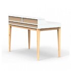 Escrivaninha Pine Espresso Móveis Branca