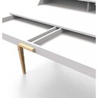 Escrivaninha Pine Espresso Móveis Branca