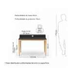 Escrivaninha Pine Espresso Móveis Verde Claro