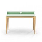 Escrivaninha Pine Espresso Móveis Verde Claro