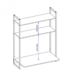 Escrivaninha Porto Suspensa 94cm Industrial Espresso Móveis N