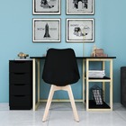 Escrivaninha Preta Para Quarto Compacto