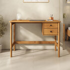 Escrivaninha Quarto 2 Gavetas 110 Cm Madeira Freijó Marlo