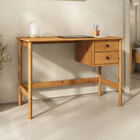 Escrivaninha Quarto 2 Gavetas 110 Cm Madeira Freijó Marlo