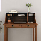 Escrivaninha Quarto Vintage 90cm Compacta 6 Nichos Madeira Ca