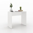 Escrivaninha Reta 90cm Branca Branca