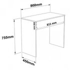 Escrivaninha Reta Com 01 Gaveta Grande Branca