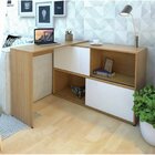 Escrivaninha Reta Ou Em L Com Armário Olimpo 189cm Espresso M