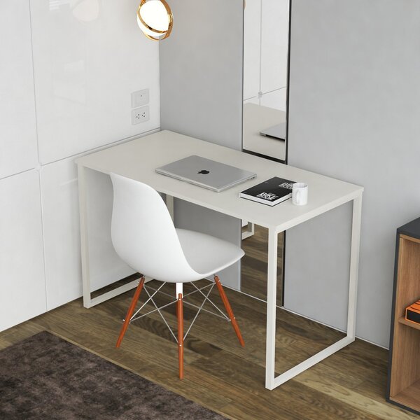 Escrivaninha Reta Smart 135cm Industrial Movenord Argila E Ar