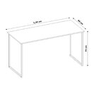 Escrivaninha Reta Smart 135cm Industrial Movenord Argila E Ar