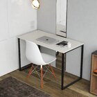 Escrivaninha Reta Smart 135cm Industrial Movenord Argila E Pr