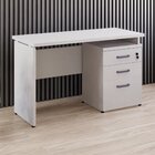 Escrivaninha Retangular 135cm 3 Gavetas E 1 Pasta Suspensa Es