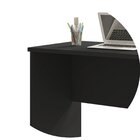 Escrivaninha Retangular Genebra 90cm Preto Preto