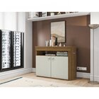 Escrivaninha Retrátil Com Balcão 2 Portas Delicato Móveis Leã