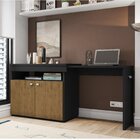 Escrivaninha Retrátil Com Balcão Delicato 2 Portas 160cm Móve