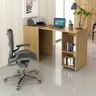 Escrivaninha Retrátil Para Escritório Me4170 Amendoa