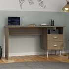 Escrivaninha Retrô 136cm 2 Gavetas 1 Nicho Hecol Móveis Avelã