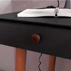 Escrivaninha Retrô Bras Imaza Móveis Preto/cedro