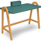 Escrivaninha Ringo Verde Agua Estrutura Freijo 105cm - 61018