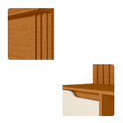 Escrivaninha Ripada Para Tv Até 42 Polegadas 3 Gavetas Doble