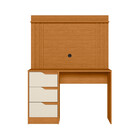 Escrivaninha Ripada Para Tv Até 42 Polegadas 3 Gavetas Doble