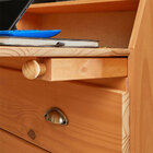 Escrivaninha Rolltop Mesa Madeira 3 Gavetas Gomes Madeirado