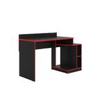 Escrivaninha Round Preto Fosco Vermelho