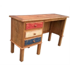 Escrivaninha Rústica Flow Em Madeira De Demolição - Cód 1717