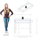 Escrivaninha Slim 1 Gaveta 90cm