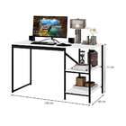 Escrivaninha Slim Branca E Preta