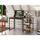 Escrivaninha Slim Canela Rústico E Preta